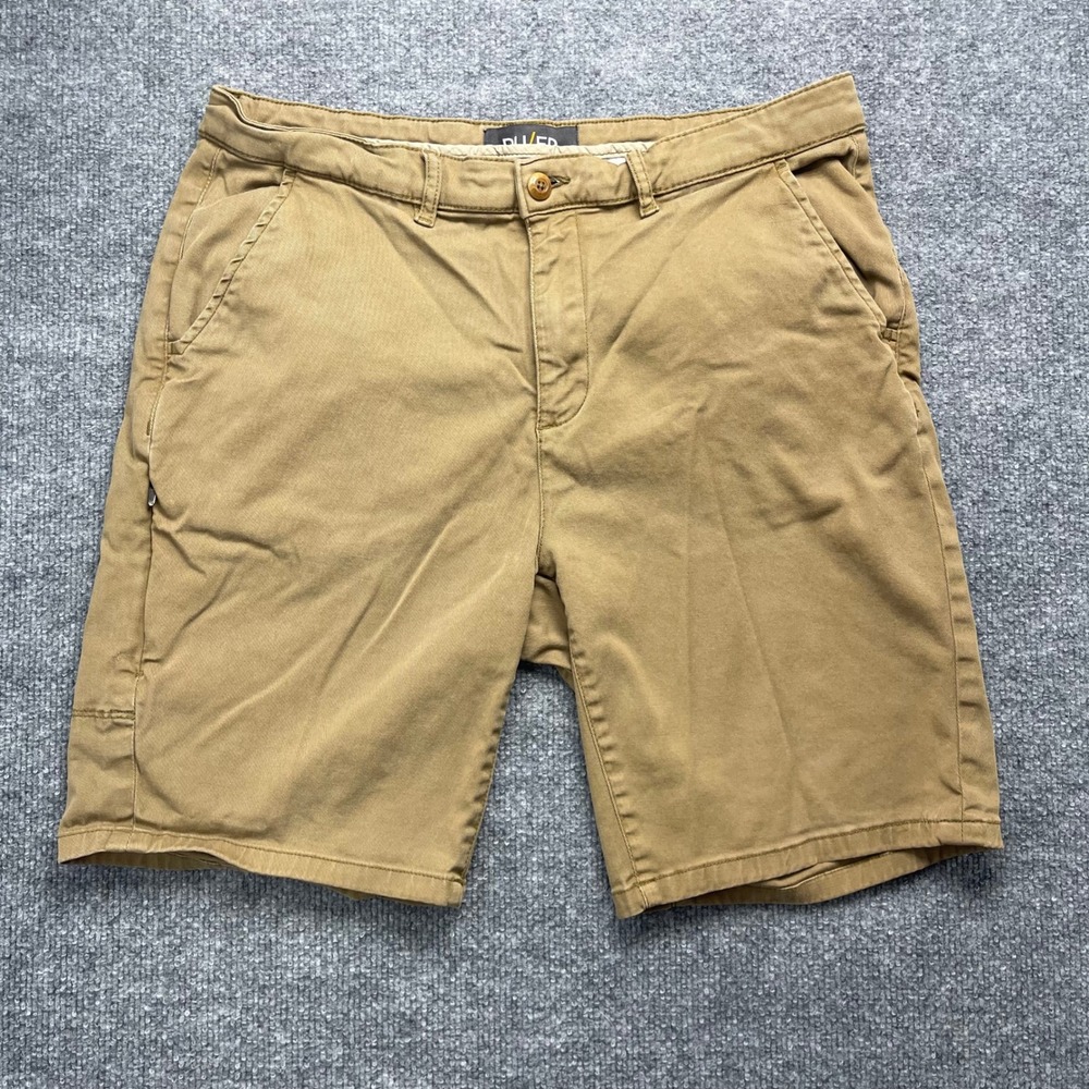 Duer Live Lite Journey Shorts Mens 34 Khaki Tan Super Stretch Lightweight Travel